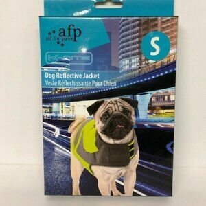 Dog Reflective Jacket Neon by AFP K-NITE Size Small S Pet Safety Reflecting Sign